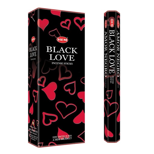 HEM | Incense Hex BLACK LOVE - 1 pack /20sticks or 1 bx /6packs