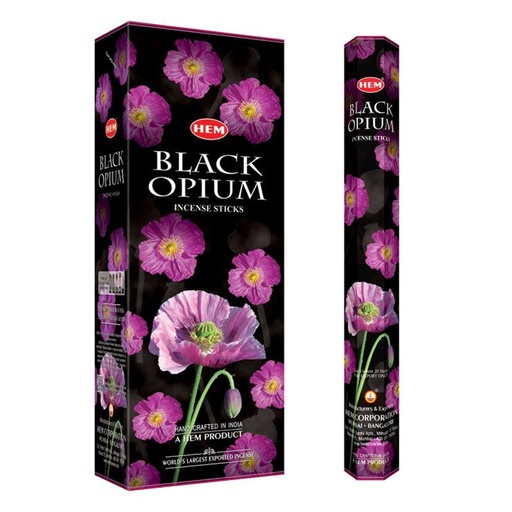 HEM | Incense Hex BLACK OPIUM - 1 pack /20sticks or 1 bx /6packs
