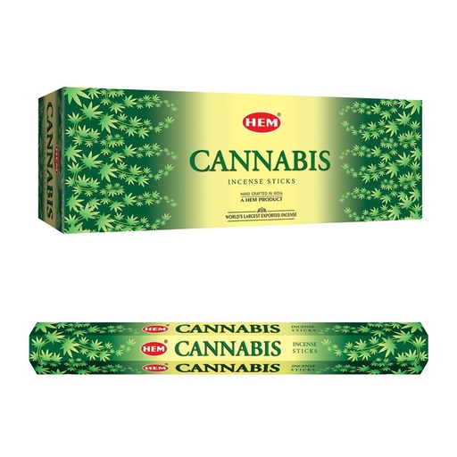 HEM | Incense Hex CANNABIS - 1 pack /20sticks or 1 bx /6packs