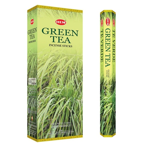 HEM | Incense Hex GREEN TEA - 1 pack /20sticks or 1 bx /6packs