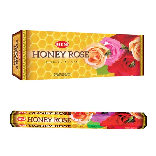 HEM | Incense Hex HONEY ROSE - 1 pack /20sticks or 1 bx /6packs