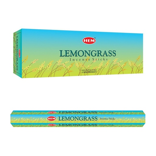 HEM | Incense Hex LEMONGRASS - 1 pack /20sticks or 1 bx /6packs
