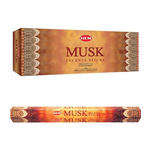 HEM | Incense Hex MUSK - 1 pack /20sticks or 1 bx /6packs