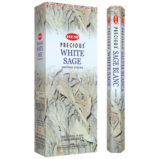 HEM | Incense Hex WHITE SAGE - 1 pack /20sticks or 1 bx /6packs