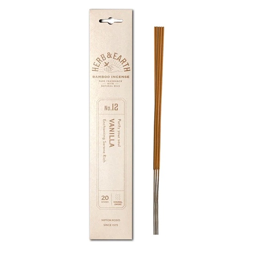 HERB & EARTH INCENSE | Herb & Earth Incense VANILLA, 20 stick packet