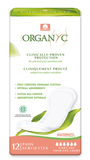 ORGANYC | Pads - Maternity First Days 12 pads serviettes