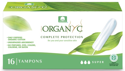 ORGANYC | Tampons – Super, 16 Tampons