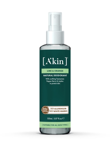 A’KIN | Lime & Orange Spray Deodorant 150ml