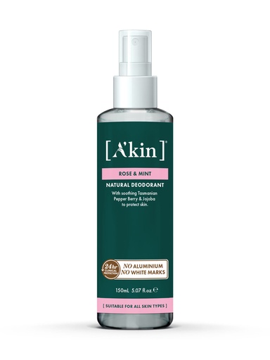 A’KIN | Rose & Mint Spray Deodorant 150ml