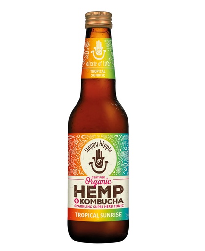 HAPPY HIPPIE | 有機康普茶 + 大麻熱帶日出 330毫升