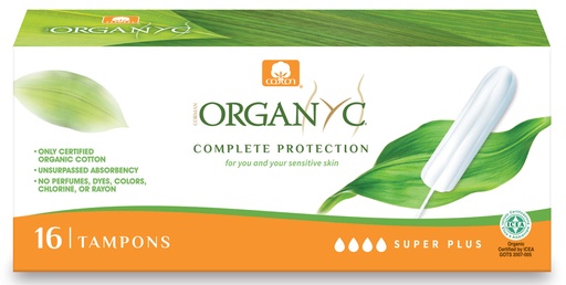 ORGANYC | Tampons - Super Plus, 16 Tampons
