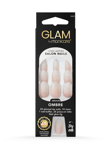 MANICARE | Press On Nails Medium Almond Fashion Kit