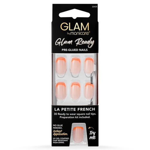 MANICARE | Glam Ready Pre-Glued Nails 30Pcs – La Petite French
