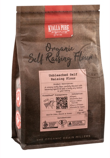 KIALLA | 有機未漂白自發麵粉1公斤