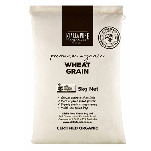 KIALLA | 有機小麥粒（帆布袋裝）5公斤