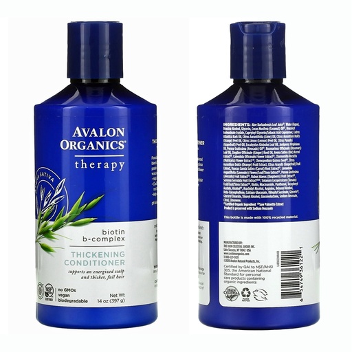 AVALON ORGANICS | Active Conditioner Biotin B Complex Thick 400mL