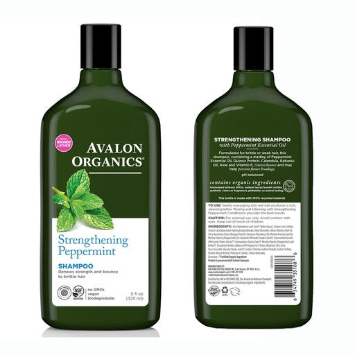AVALON ORGANICS | Shampoo Peppermint 325mL