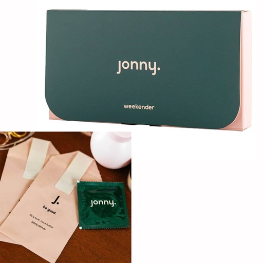 JONNY | Vegan Condoms Weekender, pack of 6 pcs condom