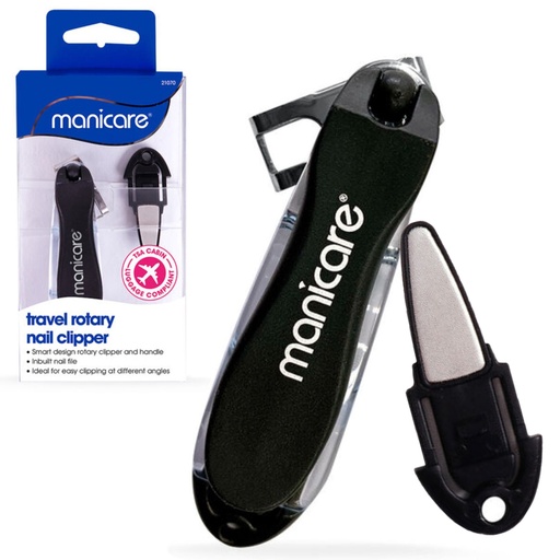 MANICARE | Travel Rotary Nail Clipper With File