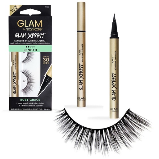 MANICARE | Ruby-Grace Glam Xpress® Adhesive Eyeliner & Lash Kit