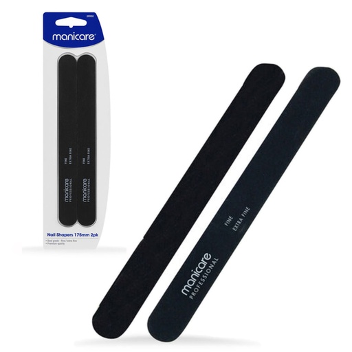 MANICARE | Nail Shapers, Extra Fine/Fine, 175mm, 2 Pack