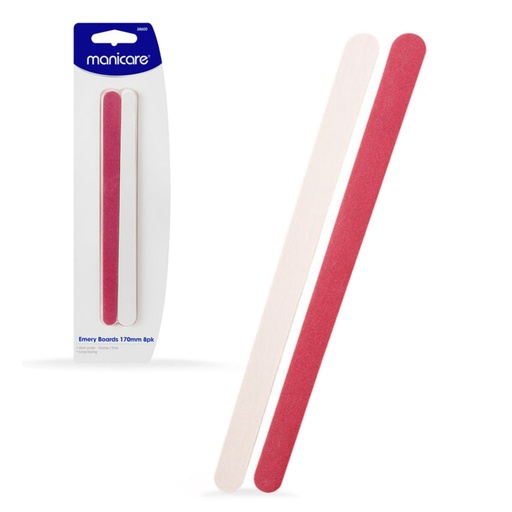 MANICARE | Emery Boards, Coarse/Fine, 170mm, 8 Pack