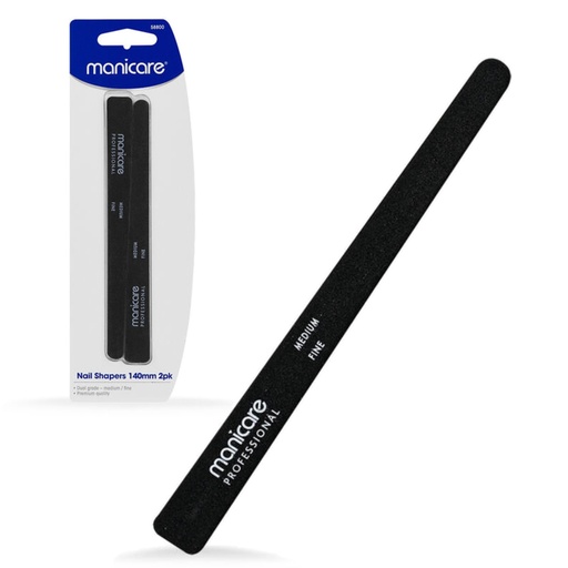MANICARE | Nail Shapers, Medium/Fine, 140mm, 2 Pack