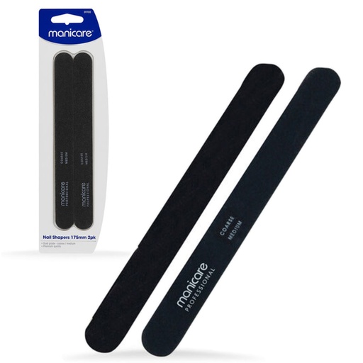 MANICARE | Nail Shapers, Coarse/Medium, 175Mm Pk 2