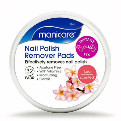 MANICARE | Nail Polish Remover Pads - Floral