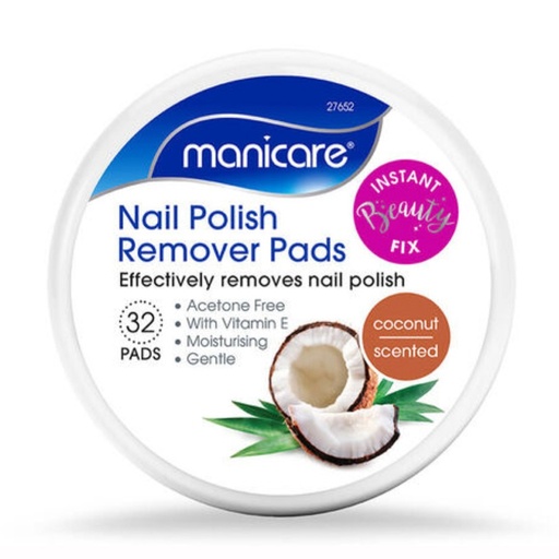 MANICARE | Nail Polish Remover Pads - Coconut