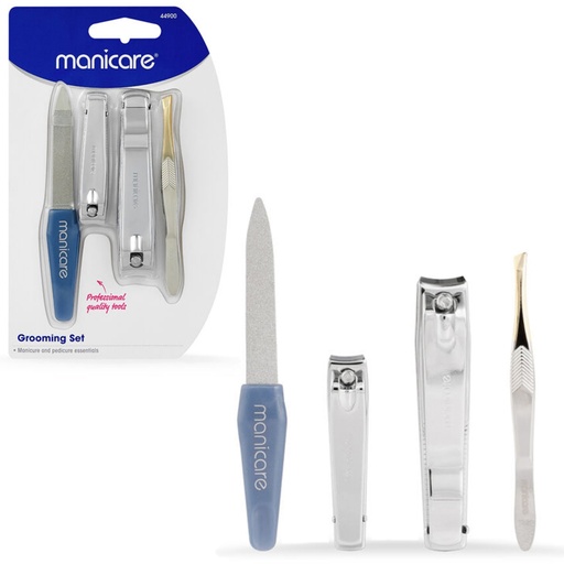 MANICARE | Grooming Set, Manicure And Pedicure, 4 pce