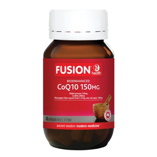 FUSION HEALTH | 輔酶 Q10 150mg，60 粒