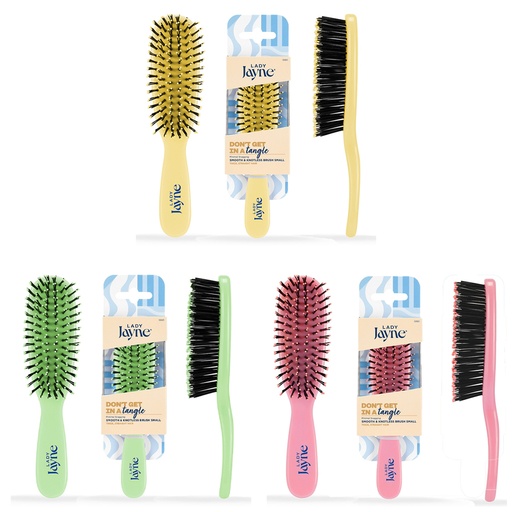 LADY JAYNE | Pastel Smooth & Knotless Detangling Brush - Purse-Sized