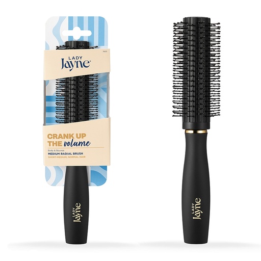 LADY JAYNE | Medium Radial Plastic Bristles Brush