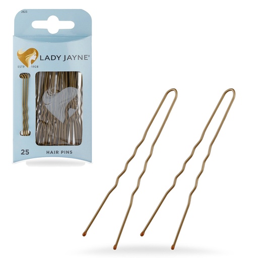 LADY JAYNE 棕色发夹 - 25 个装