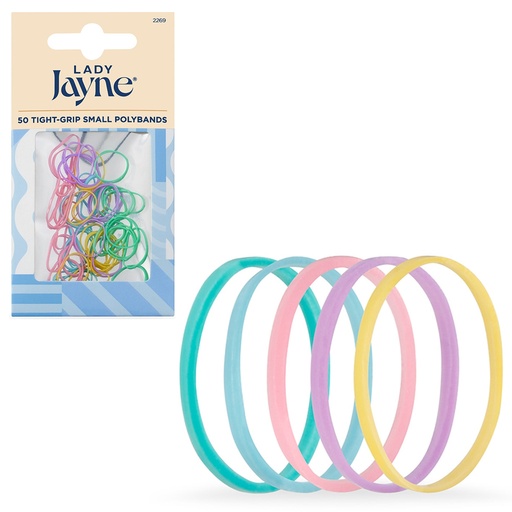 LADY JAYNE | Pastel Snagless Small Elastomer Elastics - Pk 50
