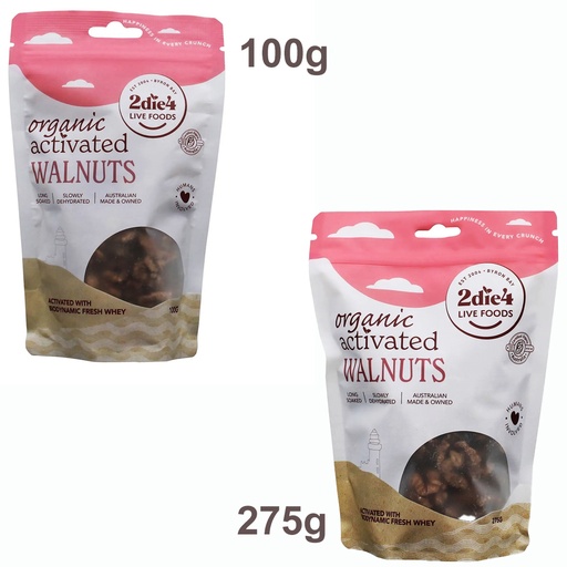 2DIE4 LIVE FOODS | Organic Activated Walnuts Activated with Fresh Whey