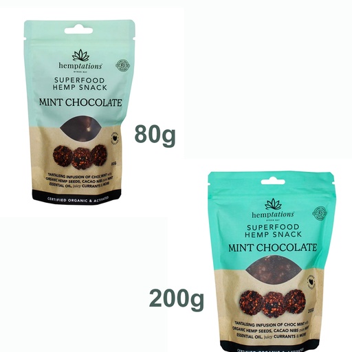 2DIE4 LIVE FOODS | Hemptations Superfood Hemp Snack Mint Chocolate