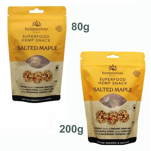 2DIE4 LIVE FOODS | Hemptations Superfood Hemp Snack Salted Maple