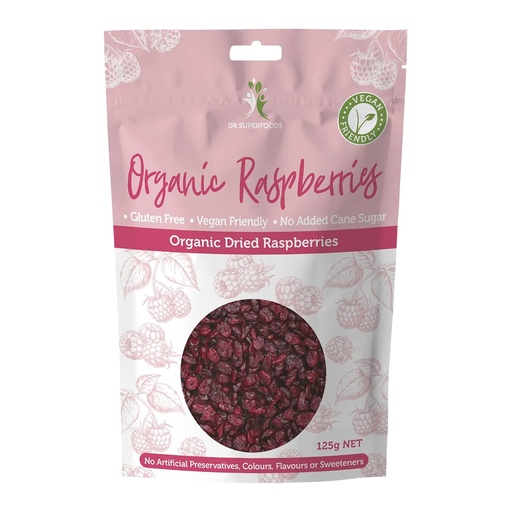 DR SUPERFOODS | Dried Raspberries Organic 125g