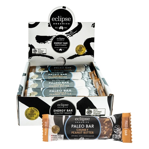 ECLIPSE ORGANICS | Raw Paleo Bar Chunky Peanut Butter 45g