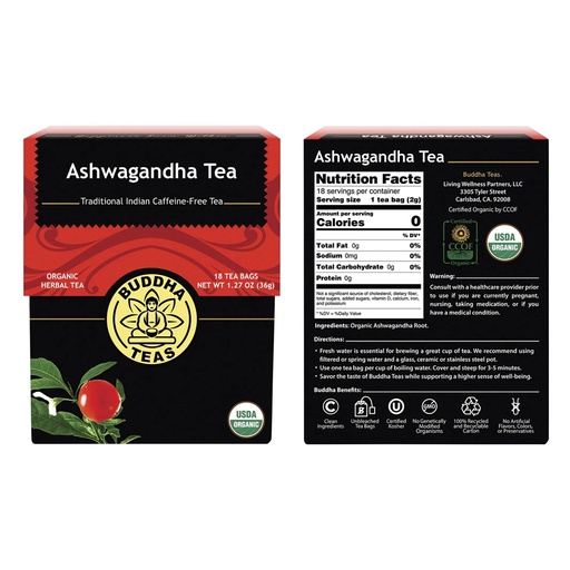 BUDDHA TEAS | 有機草本茶包 – 阿育吠陀茶，18包