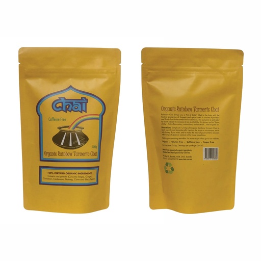 CHAI TEA | Organic Rainbow Turmeric Chai 100g