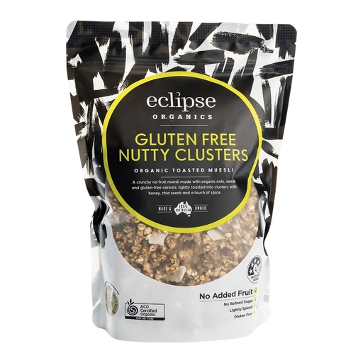 ECLIPSE ORGANICS | Organic Muesli Gluten Free Nutty Clusters 400g