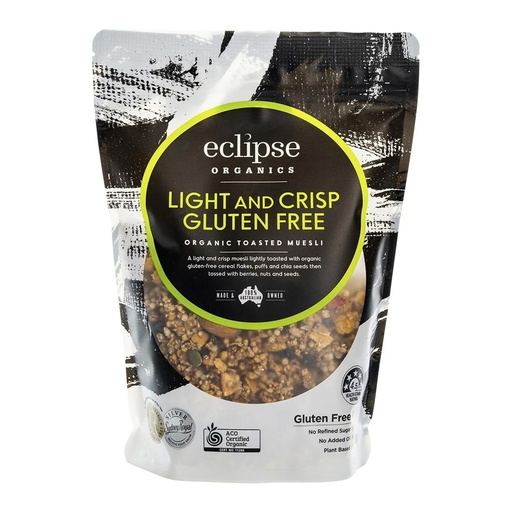 ECLIPSE ORGANICS | Organic Muesli Gluten Free Light and Crisp 380g