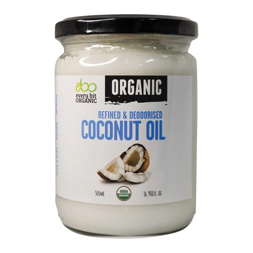 EVERY BIT ORGANIC | Coconut Oil Refined & Deodorised, 500ml