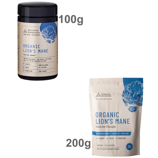 EVOLUTION BOTANICALS | Organic Lion's Mane Food For Thought