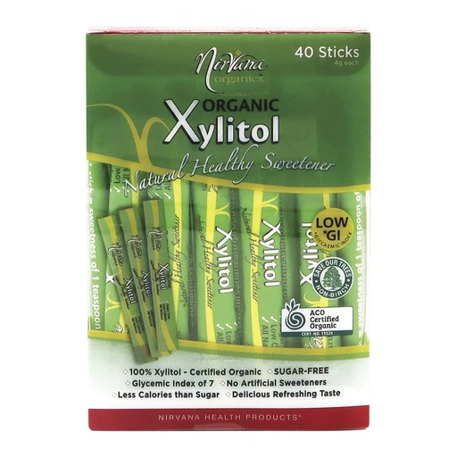 NIRVANA ORGANICS | Xylitol Sticks Certified Organic 40x4g