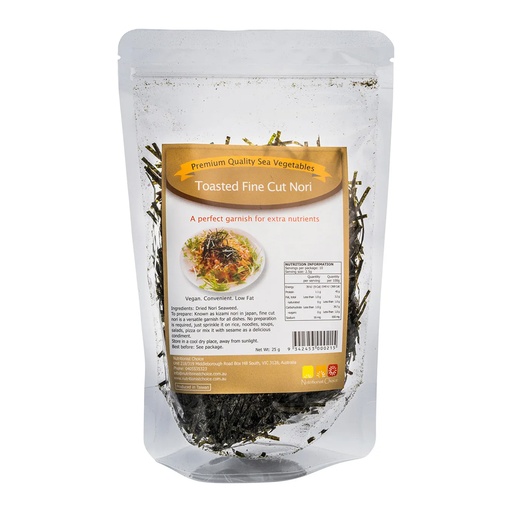 NUTRITIONIST CHOICE | Sea Vegetables Toasted Fine Cut Nori 25g