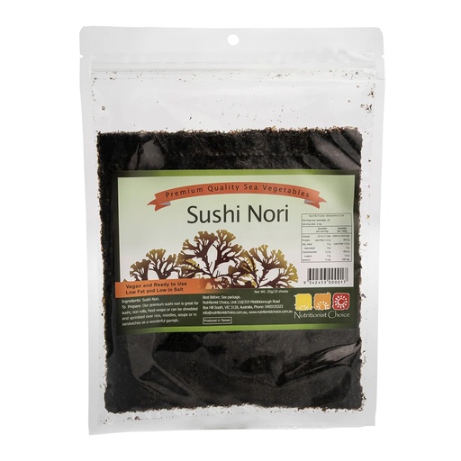 NUTRITIONIST CHOICE | Sushi Nori 10 Sheets 25g